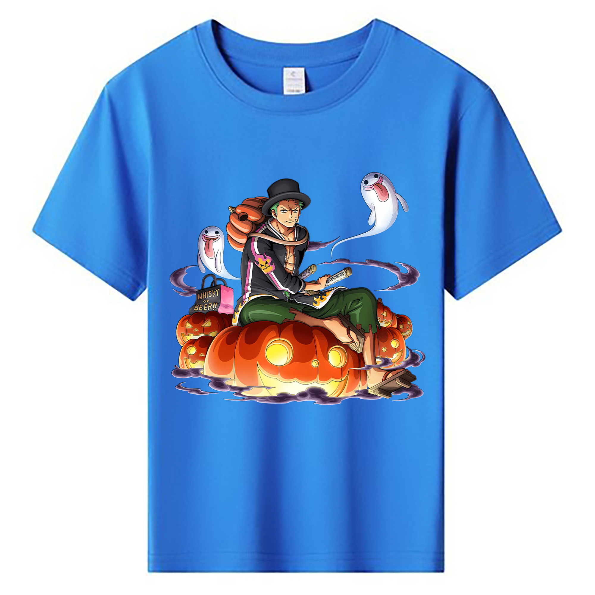 ワンピース ロロノア・ゾロ ONE PIECE Roronoa Zoro 綿100％キッズTシャツ（フロントプリント）